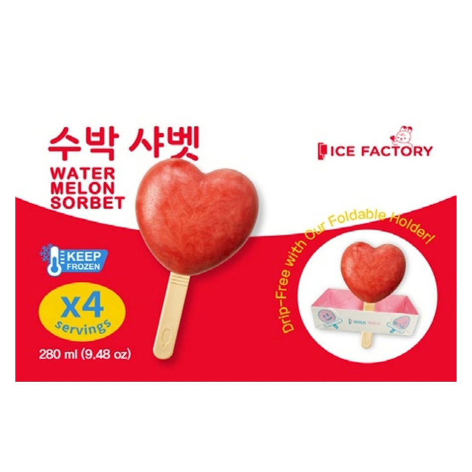 ICE FACTORY WATERMELON SORBET 4P 16/9.48 OZ