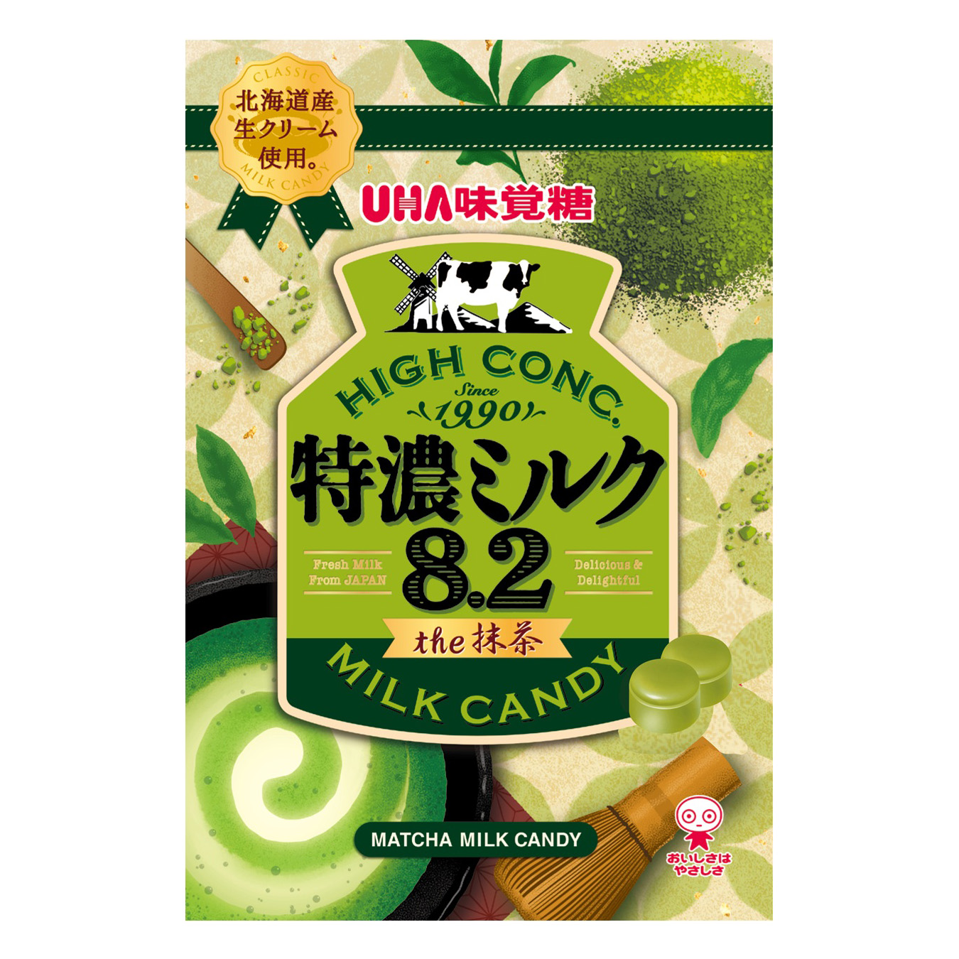 UHA MIKAKUTO RICH TOKUNO HIGH CONC MILK CANDY MATCHA 12/2.36 OZ