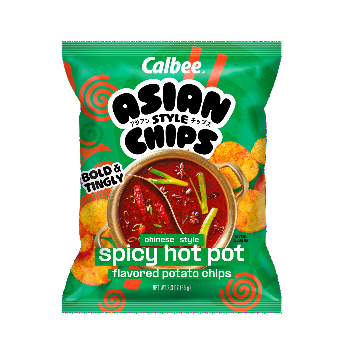 CALBEE ASIAN STYLE CHIPS CHINESE STYLE SPICY HOT POT 6/2.30 OZ