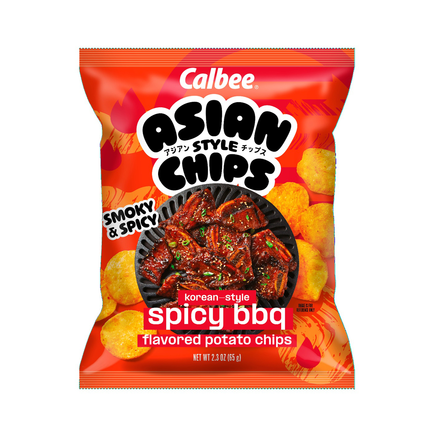 CALBEE ASIAN STYLE CHIPS KOREAN STYLE SPICY BBQ 6/2.30 OZ