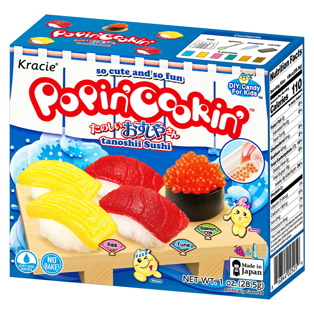 KRACIE POPIN COOKIN OSUSHI YASAN TANOSHII SUSHI 16/5/1.00 OZ