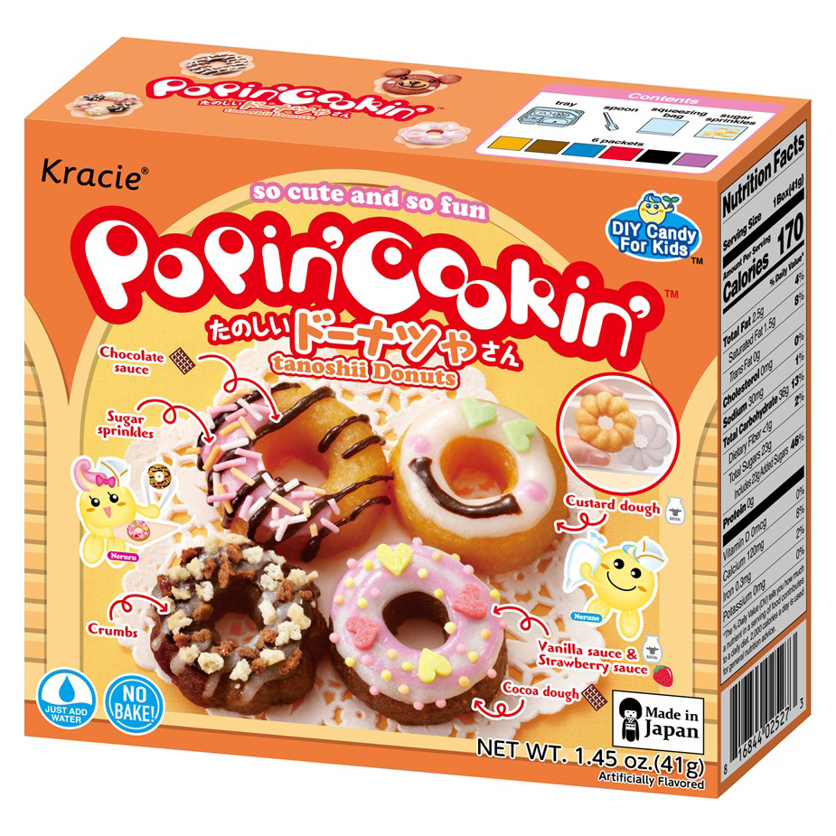 KRACIE POPIN COOKIN TANOSHII DONUTS  16/5/1.45 OZ