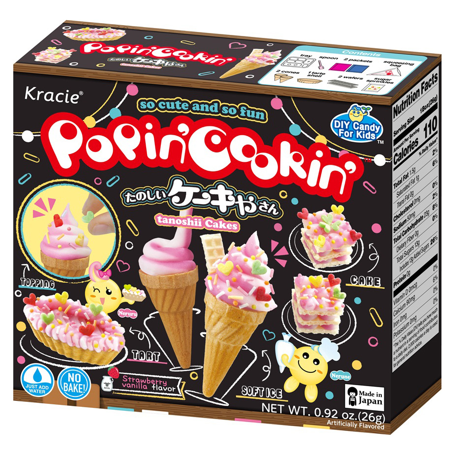 KRACIE POPIN COOKIN CAKE YASAN TANOSHII CAKES 16/5/0.92 OZ