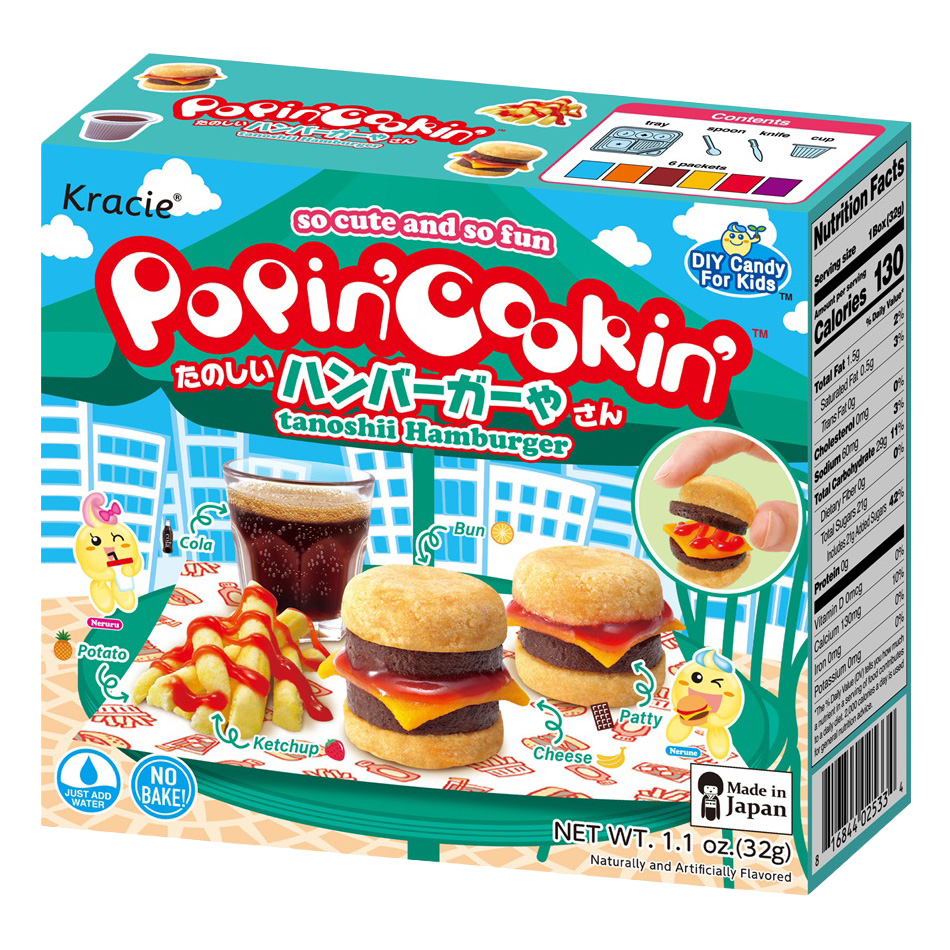 KRACIE POPIN COOKIN TANOSHII HAMBURGER 16/5/1.10 OZ
