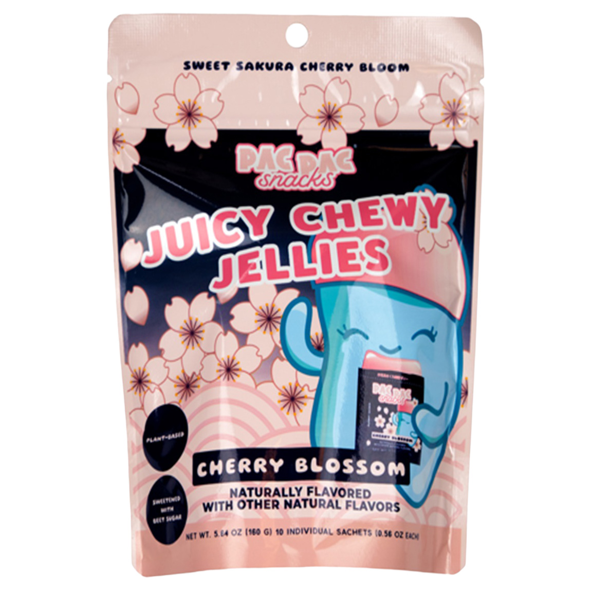 PAC PAC JUICY CHEWY JELLUES CHERRY BLOSSOM 12/5.64Z