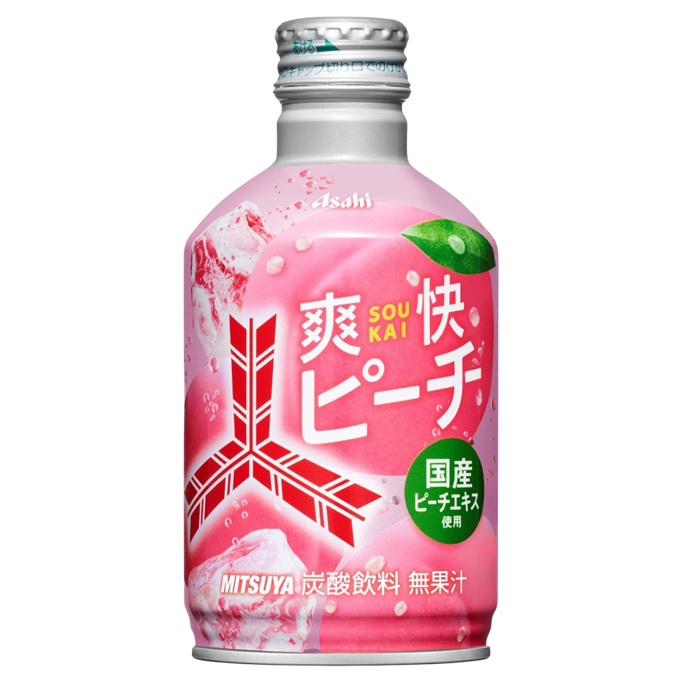 ASAHI MITSUYA SOUKAI PEACH SODA BOTTLE CAN 24/10.10 FZ