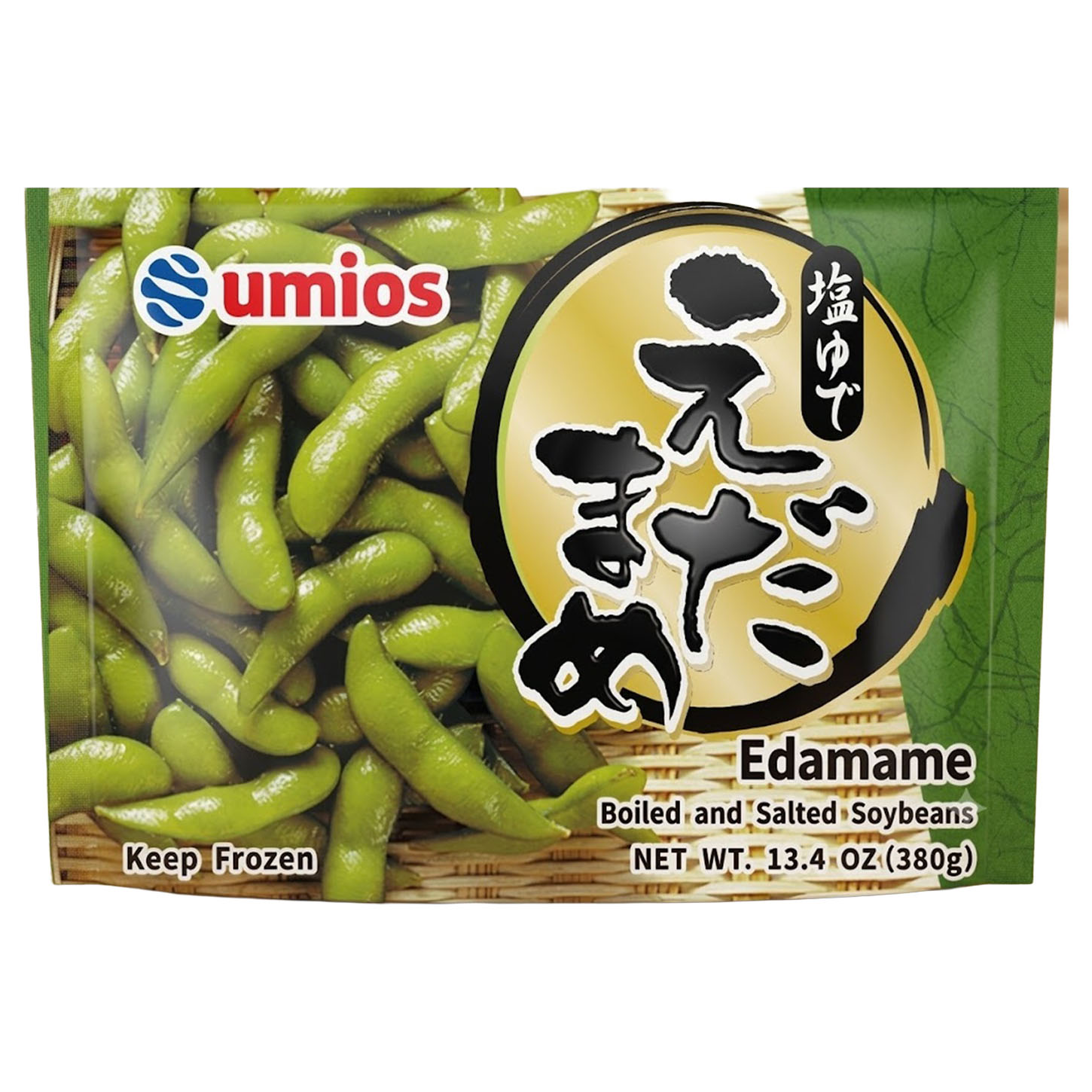 UMIOS BOILED & SALTED SOYBEANS  EDAMAME TAIWAN 12/13.40 OZ