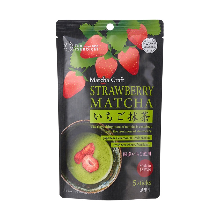 TSUBOICHI ICHIGO STRAWBERRY MATCHA STICK 5P 12/1.76 OZ
