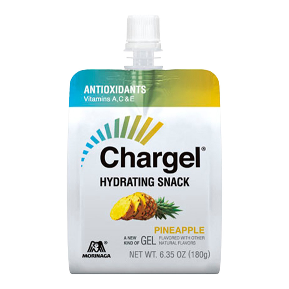 MORINAGA ANTIOXIDANTS CHARGEL GEL DRINK HYDRATEING SNACK PINEAPPLE 6/6/6.35 OZ