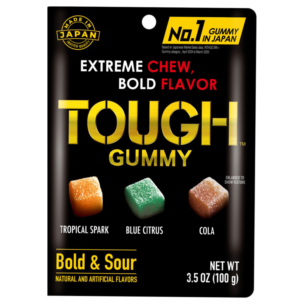 KABAYA TOUGH GUMMY TROPICAL SPARK & BLUE CITRUS & COLA BOLD & SOUR 12/6/3.50 OZ