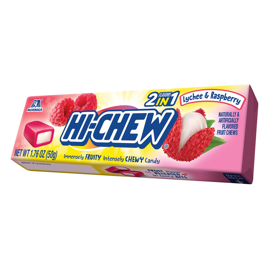 MORINAGA HI CHEW LYCHEE & RASPBERRY 12/15/1.76 OZ