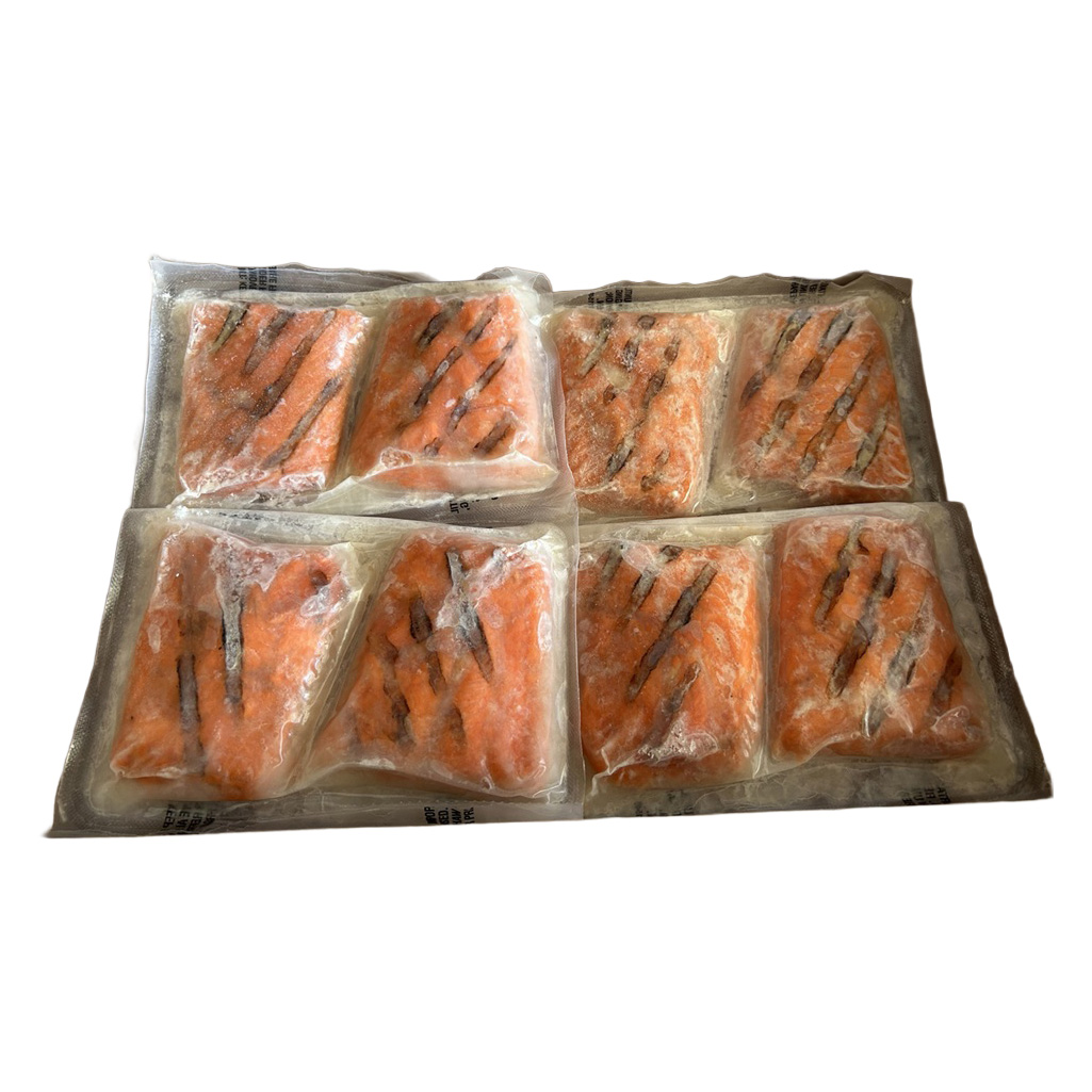 TRIDENT REDI GRILLED ALASKAN SOCKEYE SALMON 4Z  PORTIONS WILD USA 10.00 #