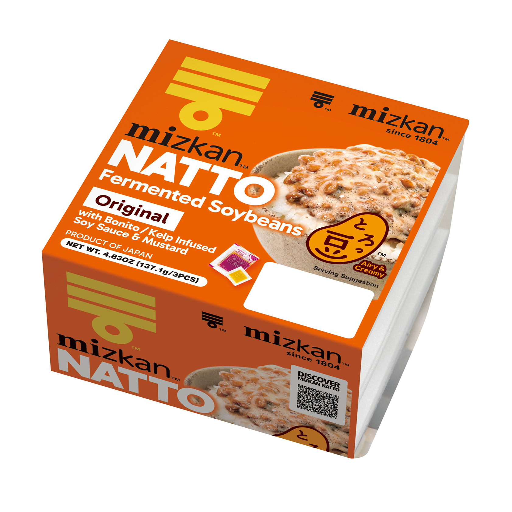 MIZKAN NATTO ORIGINALTOROMMAME SOFT & FLUFFY 3P 12/4.83 OZ