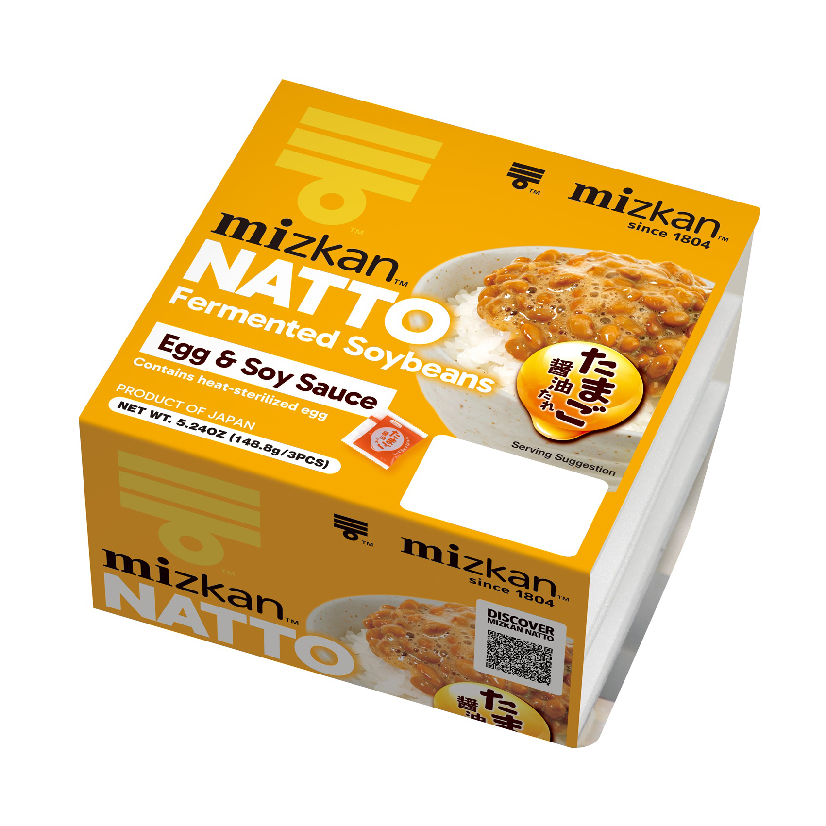 MIZKAN NATTO TAMAGO SHOYU 3P 12/5.24 OZ