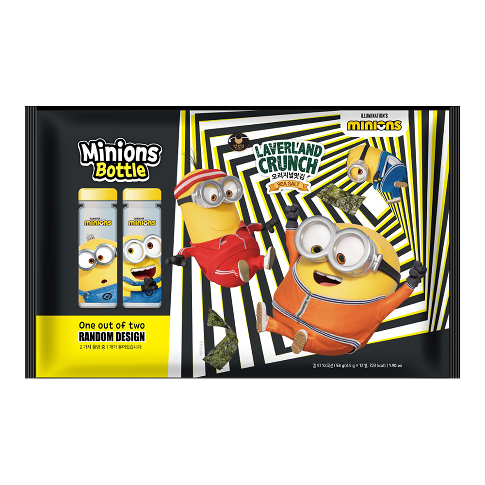 MANJUN MINONS LAVERLAND CRUNCH SEAWEED 12P 14/1.90 OZ