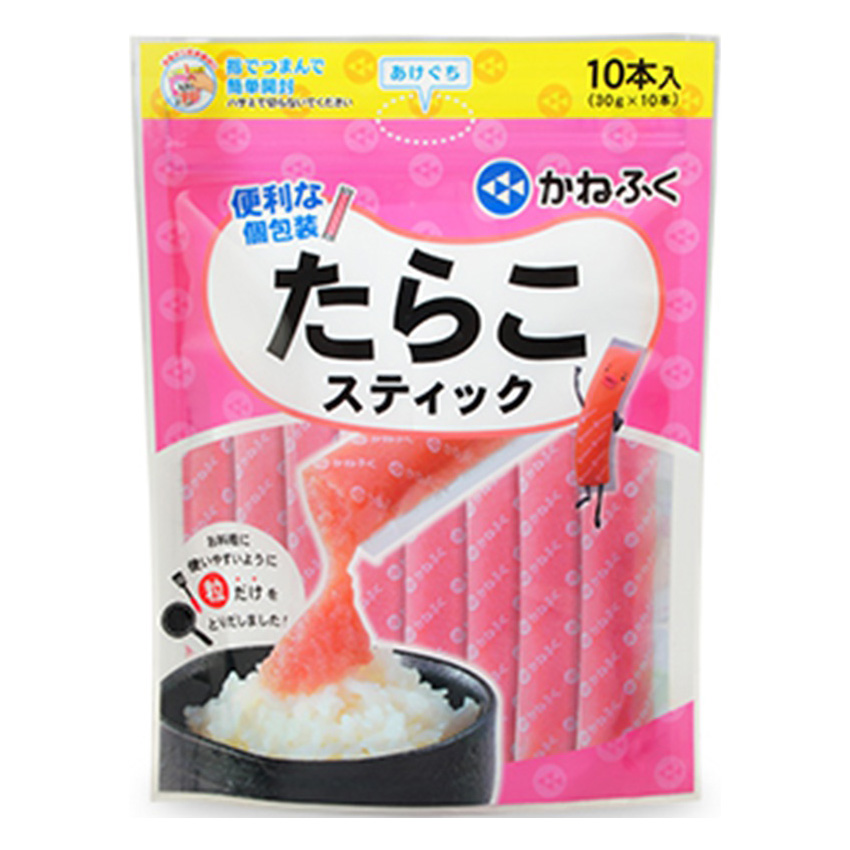 KANEFUKU TARAKO CAVIAR STICK 10P 107396 3/10/10.60 OZ