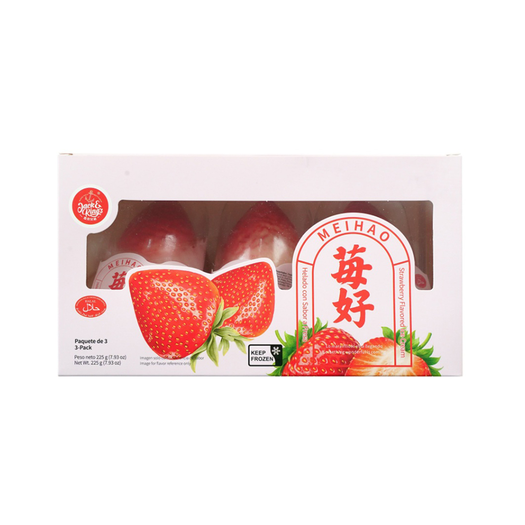 JACK & KING'S STRAWBERRY ICHIGO FLAVORED ICE CREAM 3P 8/7.93 OZ