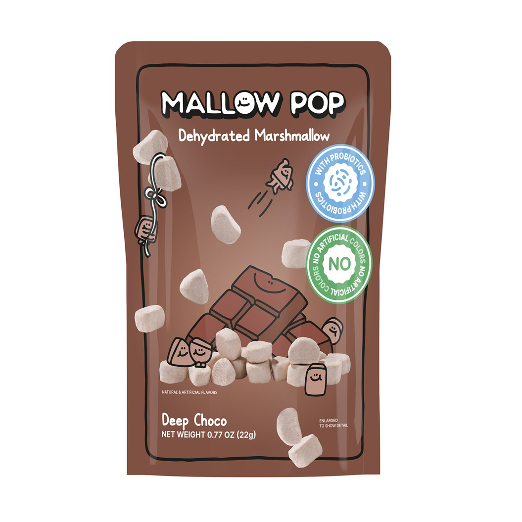 MALLOW POP DEEP CHOCO W/PROBIOTICS DEHYDREATED MARSHMALLOW 12/0.77 OZ