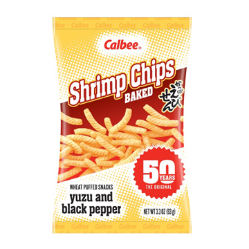 CALBEE SHRIMP CHIPS YUZU PEPPER 12/3.3 Z