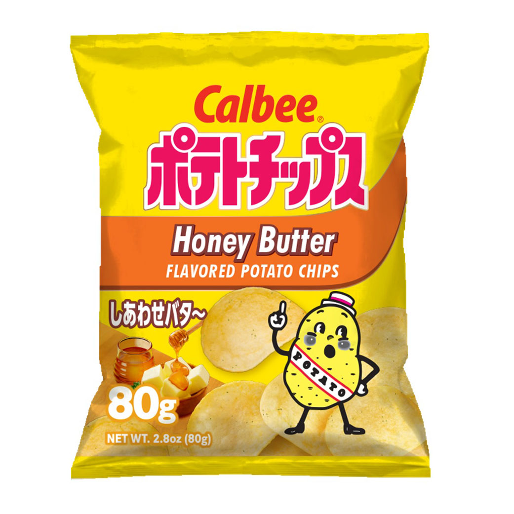 CALBEE POTATO CHIPS HONEY BUTTER 12/2.80 OZ