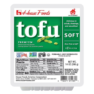 HOUSE FOOD TOFU SOFT(SILKEN) GREEN     6/14.00 OZ