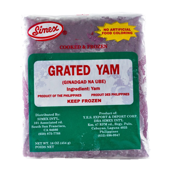 SIMEX GRATED UBE PURPLE YAM FROZEN 30/16 OZ