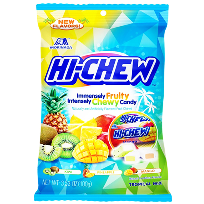 MORINAGA HI CHEW BAG TROPICAL MIX6/3.53Z