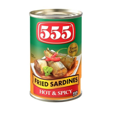 555 FRIED SARDINES HOT & SPICY 24/5.50 Z
