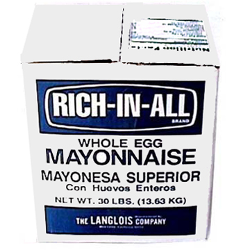 RICH IN ALL MAYONNAISE           30.00 #