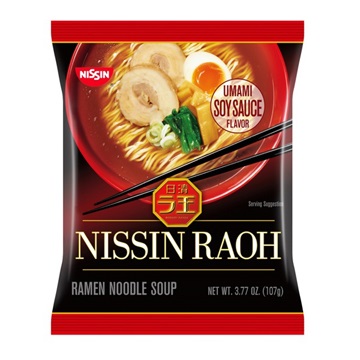 NISSIN FOODS RA-OH UMAMI SOY SAUCE FLAVOR 6/3.77 OZ