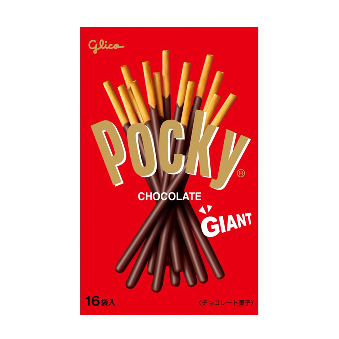 GLICO GIANT POCKY CHOCO 16P   10/4.47 OZ