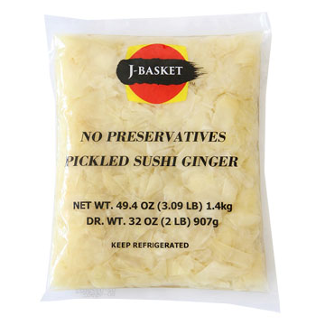 J-BASKET  SUSHI GINGER GARI  NO PRESERVATIVE   10/2.00 #