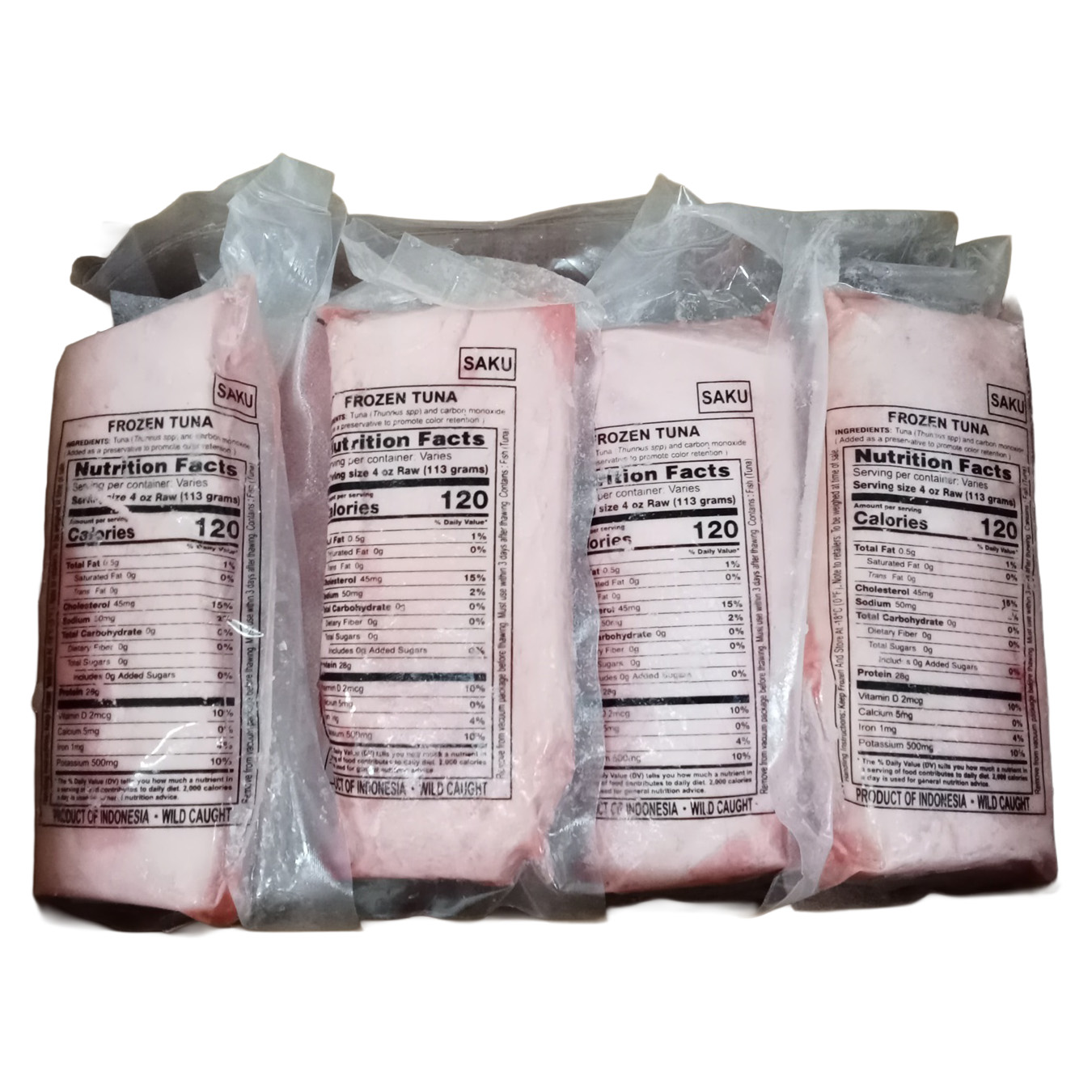 ELITE YELLOWFIN TUNA SAKU AAA WILD INDONESIA 2/11.00 #