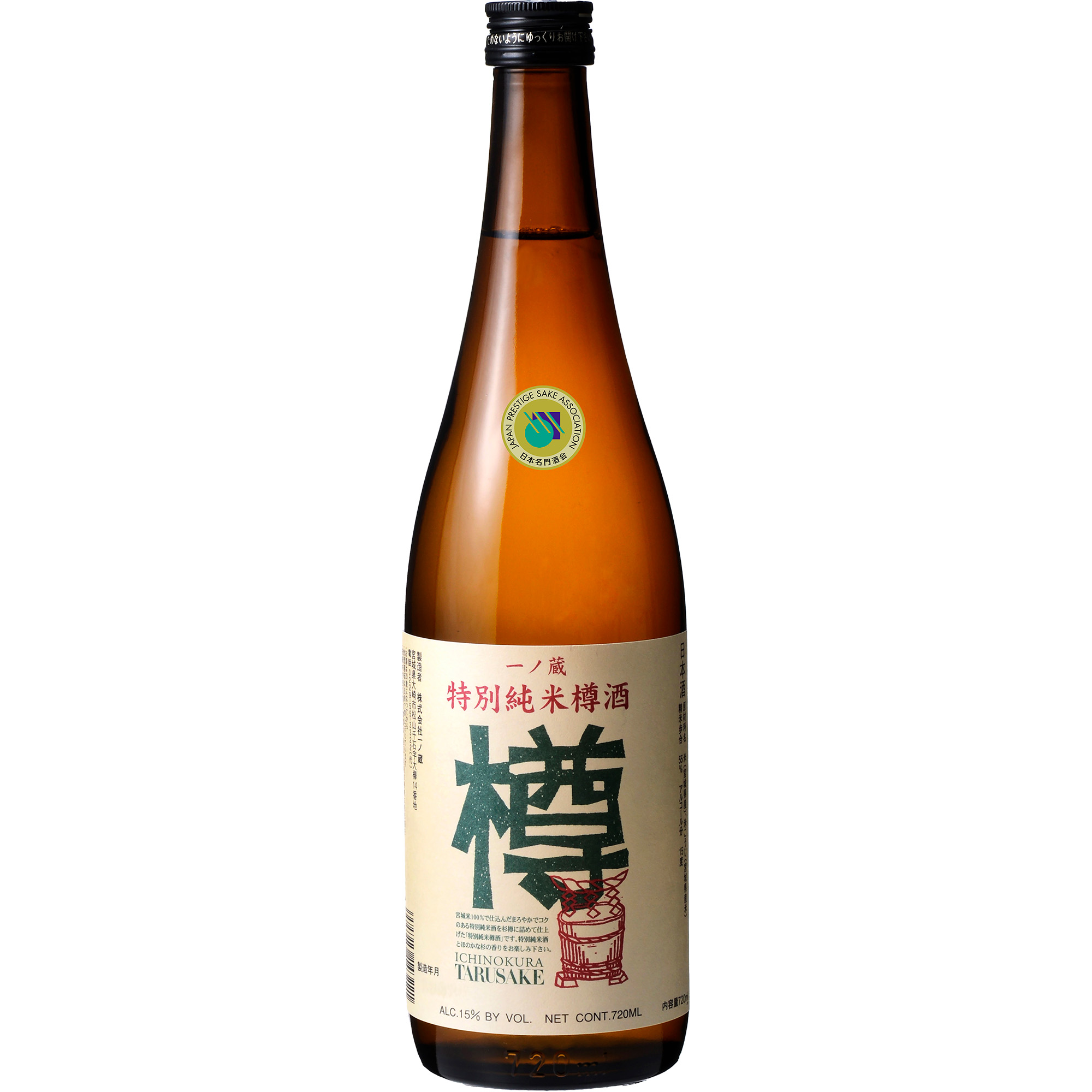 ICHINOKURA TOKUBETSU JUNMAI TARU SAKE    12/720 ML