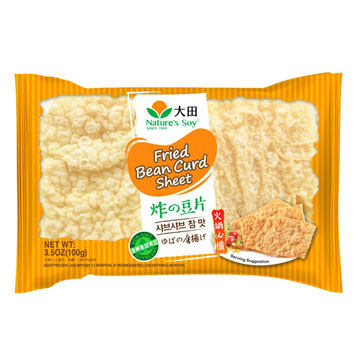 NATURE'S SOY FRIED BEAN CURD SHT 15/3.5Z