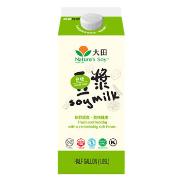 NATURE'S SOY UNSWEETENED SOYMILK6/0.5GAL