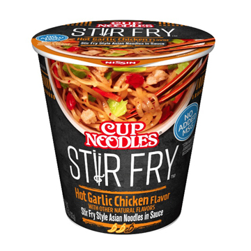 NISSIN FOODS CUP NOODLE HOT GARLIC CHKN40404 6/2.93Z