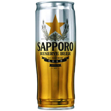 SAPPORO BEER RESERVE GOLD CAN       12/22.00 FZ