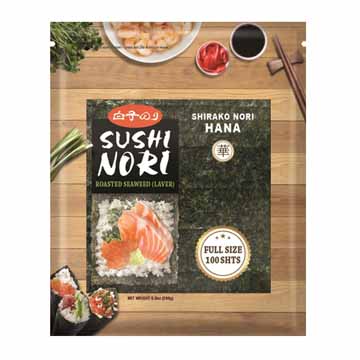 SHIRAKO SUSHI NORI HANA FULL   5/100 SHT