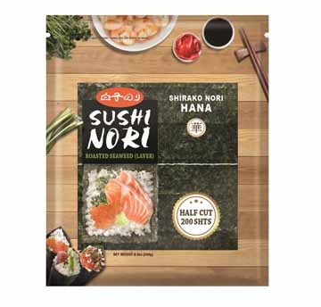 SHIRAKO SUSHI NORI HANA HALF   5/200 SHT