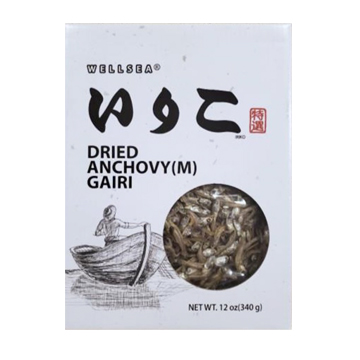 WELLSEA DRIED ANCHOVY GAIRI M   12/12 OZ