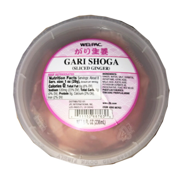 WELPAC GARI SHOGA SLICED GINGER   24/8.00 FZ