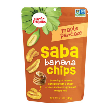 SUNTROPICS SABA BANANA CHIPS MAPLE 12/5.1 OZ