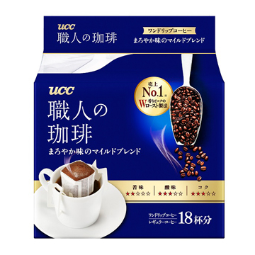 UCC COFFEE DRIP MILD BLEND 18P 2/6/4.44Z
