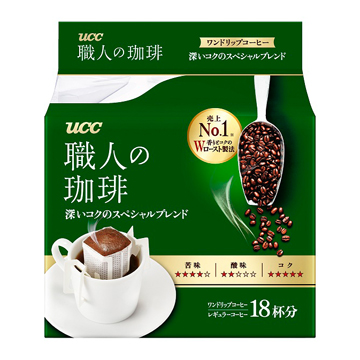 UCC COFFEE DRIP SPL BLEND 18P 2/6/4.44 Z