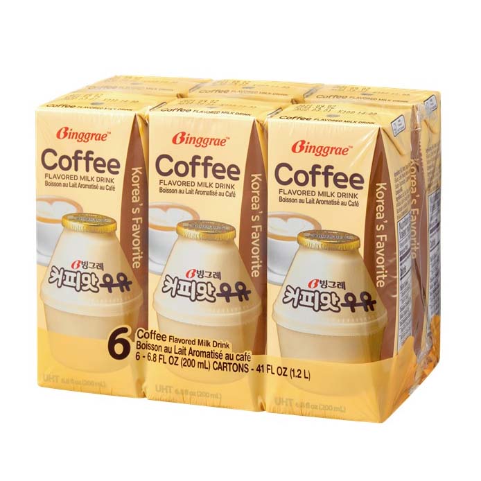BINGGRAE COFFEE FLAVORED MILK 4/6PK/6.8Z