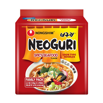 NONG SHING  NEOGURI SPICY SEAFOOD 4P  4/16.80 OZ