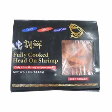 FISHER KING SEAFOODS COOKED HEAD ON SHRIMP XL INDO10/2.2#
