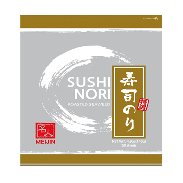 MEIJIN SUSHI NORI SEAWEED GOLD 10/50 SHT