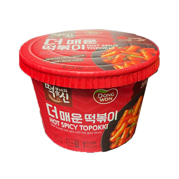 DONG WON HOT SPICY TOPOKKI CUP 8/4.23 OZ